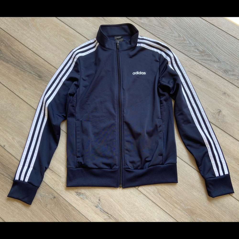Adidas Women’s 3 Stripe Tricot FullZip Jacket Navy